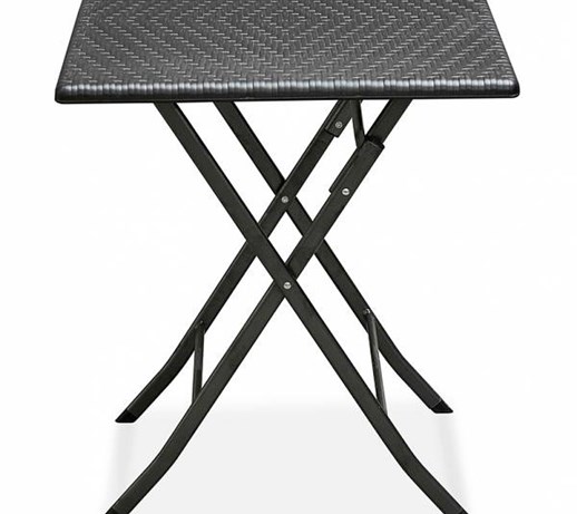 Set Tavolo pieghevole e 2 sedie Rattan 62×62 Wengè Sedie, tavoli, panche Set Tavolo pieghevole e 2 sedie Rattan 62×62 Wengè