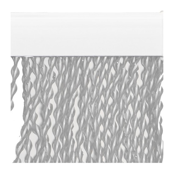 PALUPLUS Tenda A Cordoncino Antimosche 125x240 Cm – Fili Intrecciati, Marrone, Con Asta PVC, Per Porte E Finestre