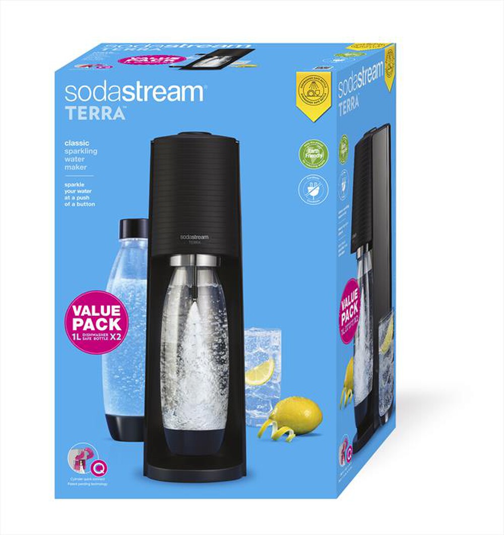Sodastream Terra Value Pack Nero • BricoLiveRoma