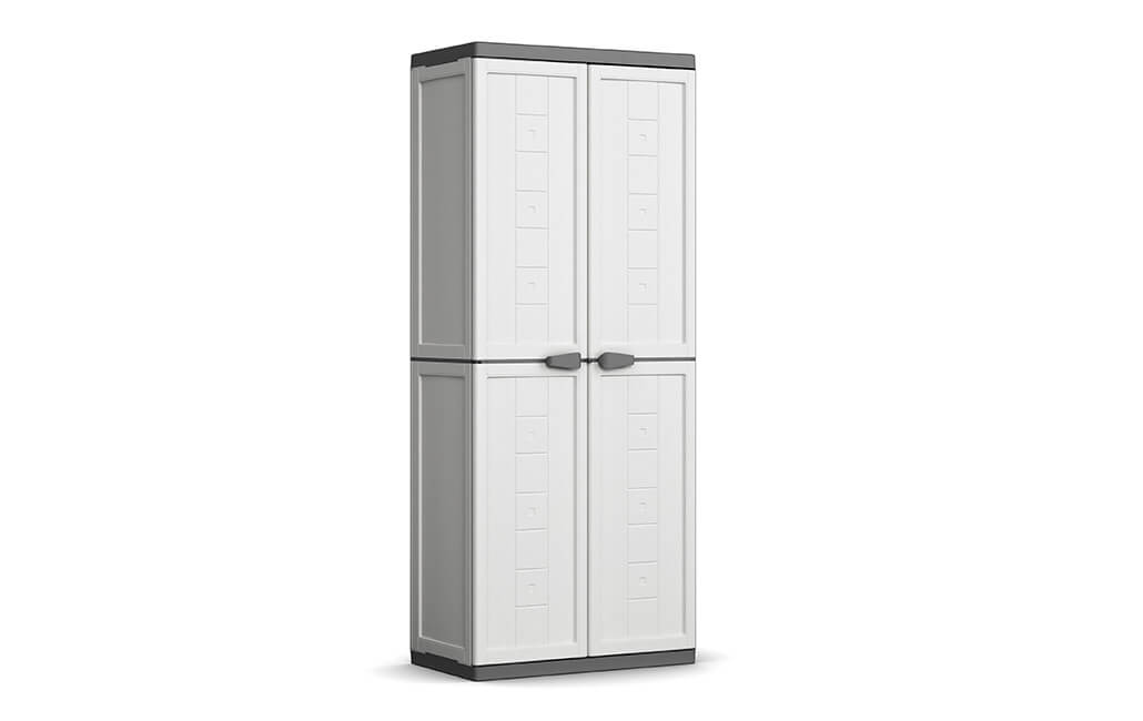 Armadio Esterno Keter Quadra Tuttopiani 68x39x166cm - Perfetto Per Giardino E Terrazzo - Foto 8