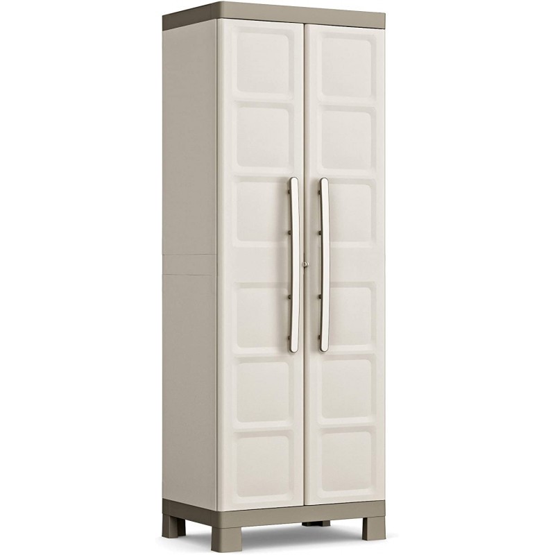 Armadio Tuttopiani In Resina Da Esterno A 2 Ante Effetto Legno Chiudibili Con Lucchetto Linear Wood Keter 83177884