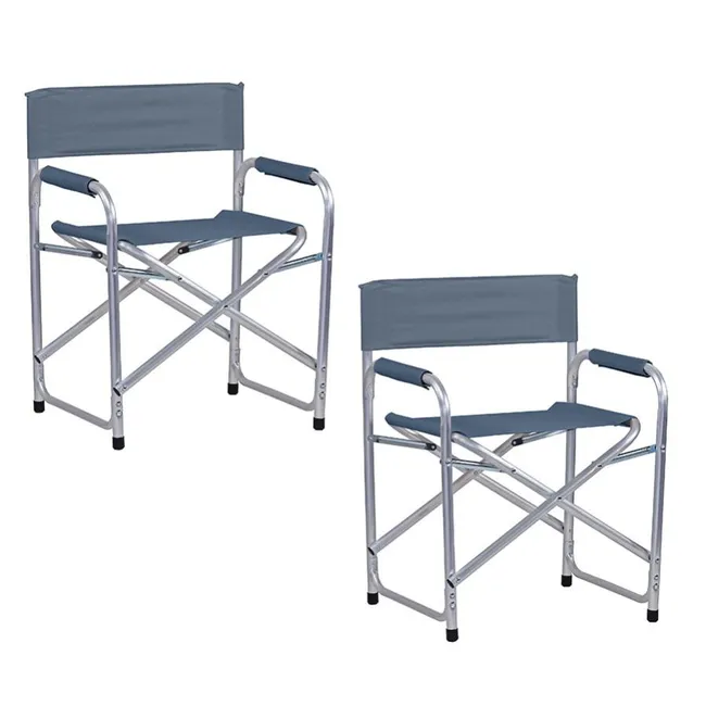 Sedia Regista Aktive 52871 - Sedia Portatile Per Esterno, Leggera E Pieghevole, Blu Navy - Foto 12